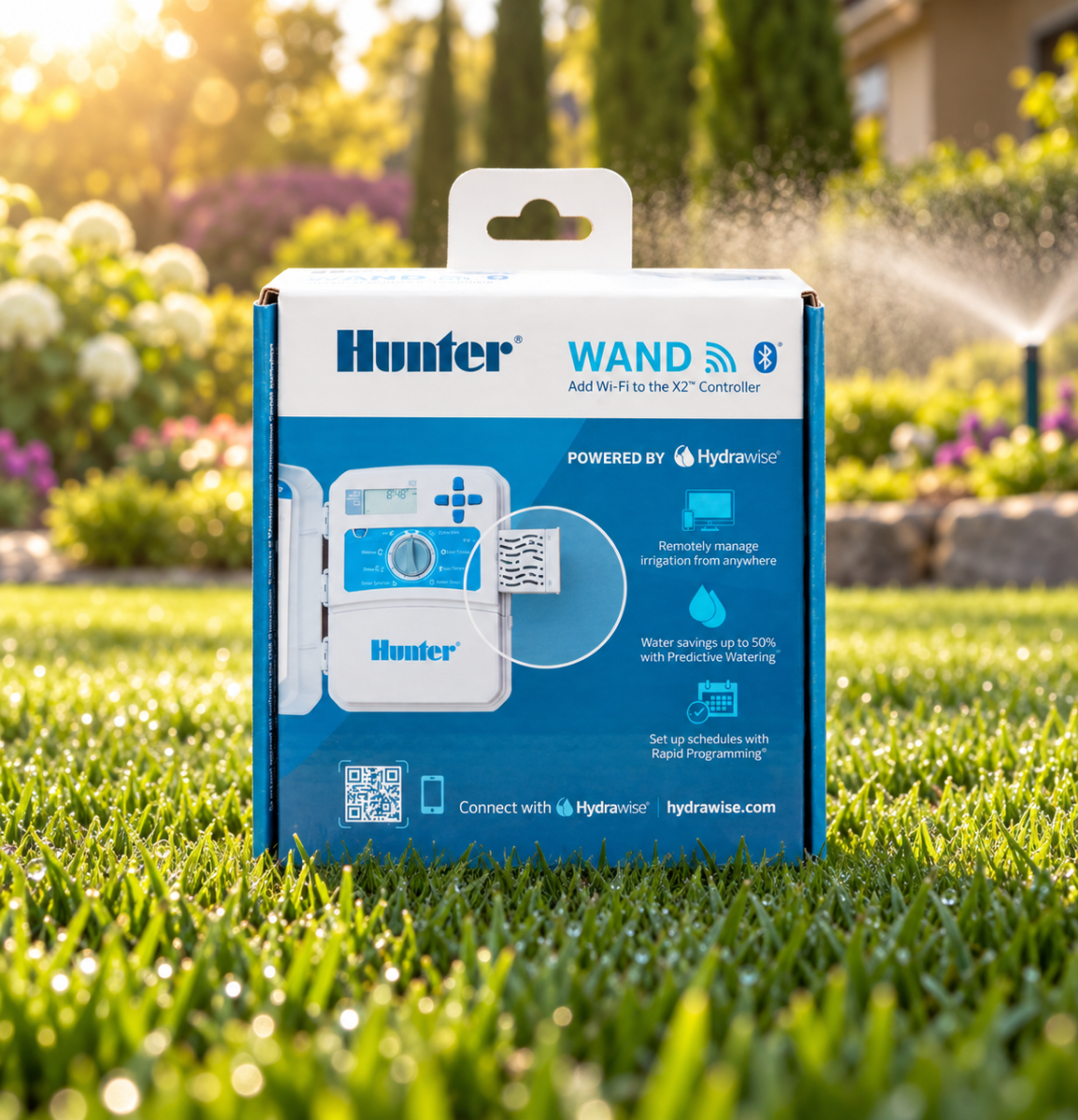 Hunter WAND X2 Kontrol Ünitesi Wi-Fi Bluetooth Hydrawise Akıllı Sulama Modülü