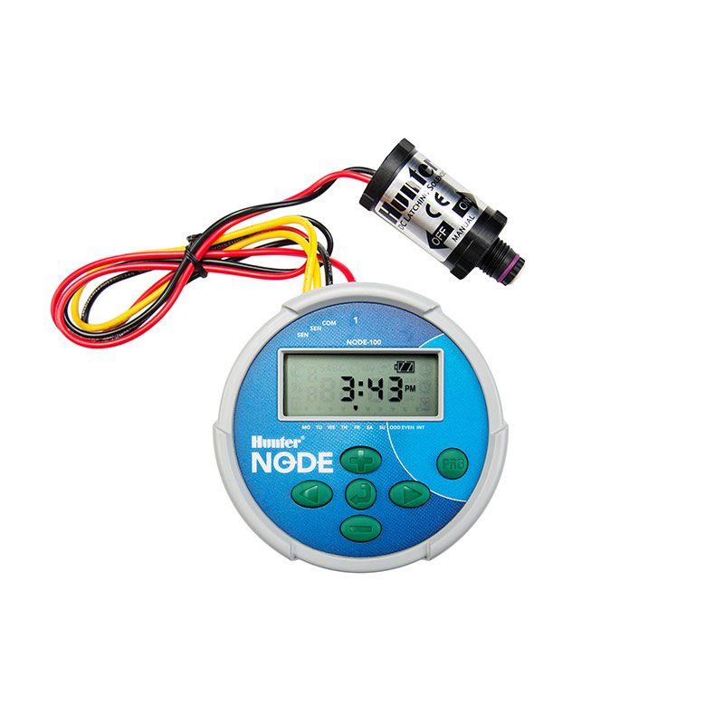 Hunter NODE-100 1 İstasyonlu pilli kontrol ünitesi (DC Bobinli)