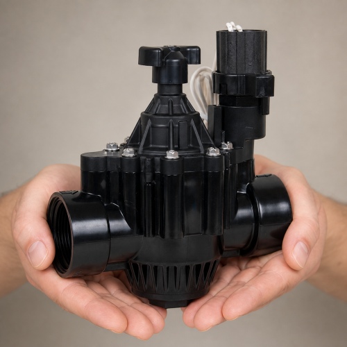 Rain Bird 200PGA 24V 2 inç solenoid vana elde kullanım görünümü